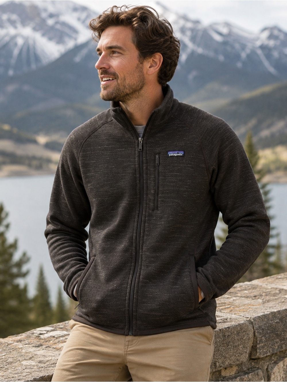 Patagonia Better Sweater zip up Jacket
heathered brown large mens